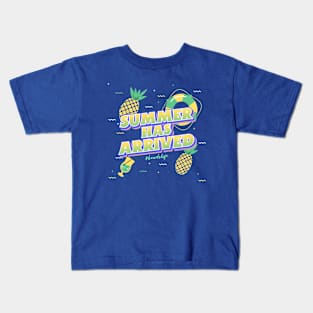 Tropical Summer Pineapple Kids T-Shirt